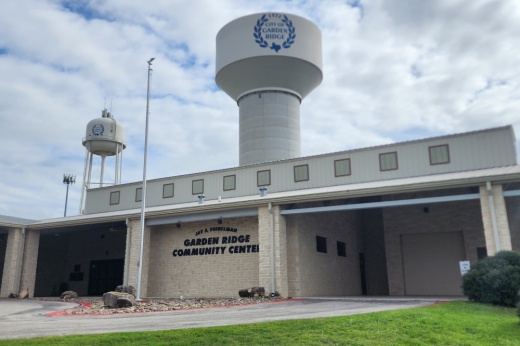 Garden Ridge Community Center and water tower