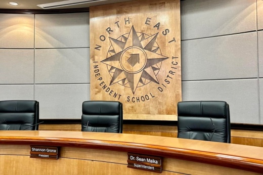 North East ISD school board dais