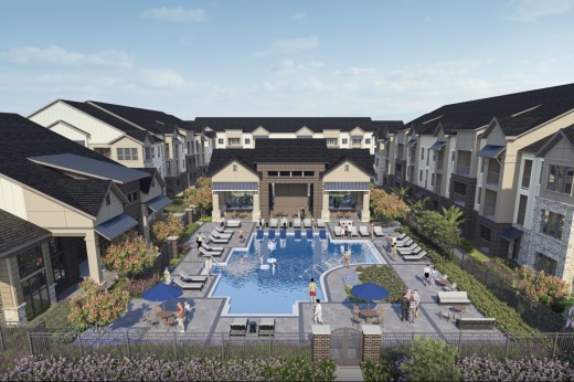 Camber Ridge, a new apartment community in Fulshear, is set to have its first tenants in the second quarter of 2025. (Courtesy of Venterra Realty)