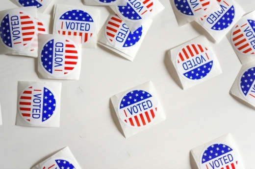 Picture of vote stickers