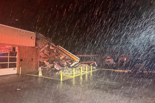 A photo of Katy storm damage.