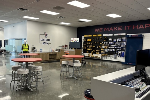 Interior of showroom