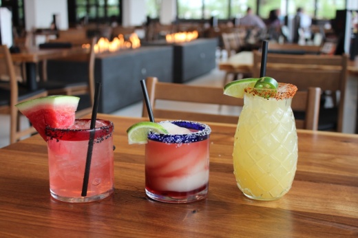 Z'Tejas' drink menu offers a variety of margaritas and specialty cocktails. (Sarah Hernandez/Community Impact)