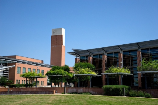 Clock tower at Northeast Lakeview College