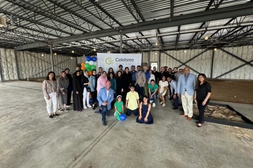 Celebree School groundbreaking with Salma Tejani
