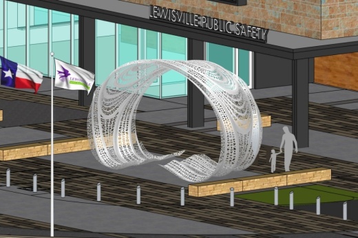 rendering of public art