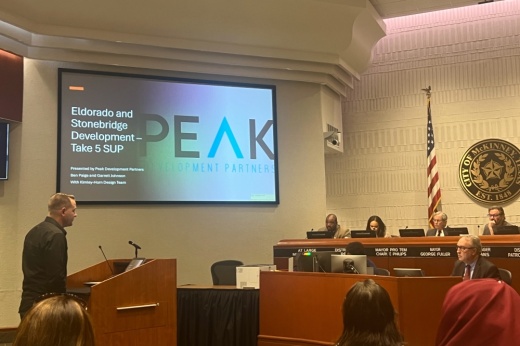 Ben Paige speaking at a council meeting