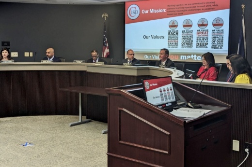 Board of trustees in session