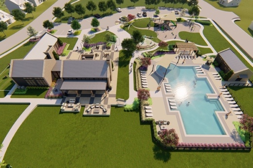 Rendering of amenity center in Nolina