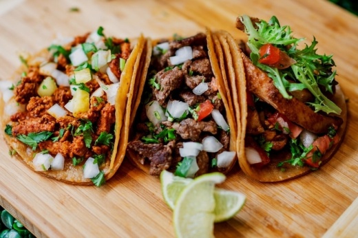 Three tacos
