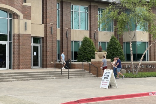 Zane J. Kupper, Frank Roszell, Robert Slattery and Greg Will are running for a spot on Keller City Council. (Mark Fadden/Community Impact)