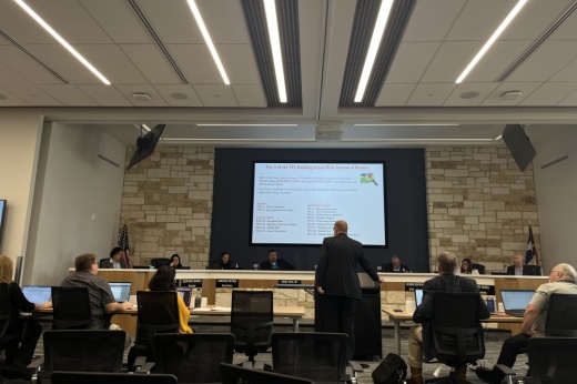 Brian Dawson and HCISD board of trustees