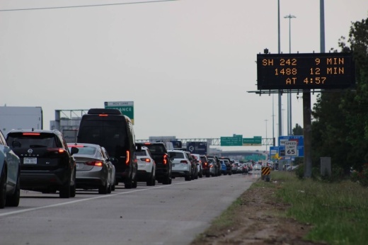 Montgomery County commissioners said delaying the county’s next road bond has only worsened traffic situations across the county along roadways such as I-45. (Jessica Shorten/Community Impact)