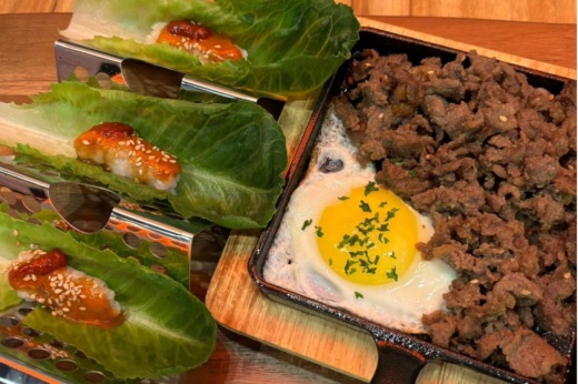The buffet style Korean concept serves hot pot soups and ssam, which is Korean barbecue in a lettuce wrap. (Courtesy Sweet Pot K-Kitchen)