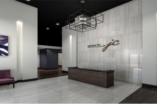 Rendering of entrance to Salons by JC location in McKinney