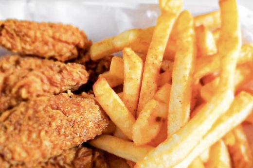 wings and fries