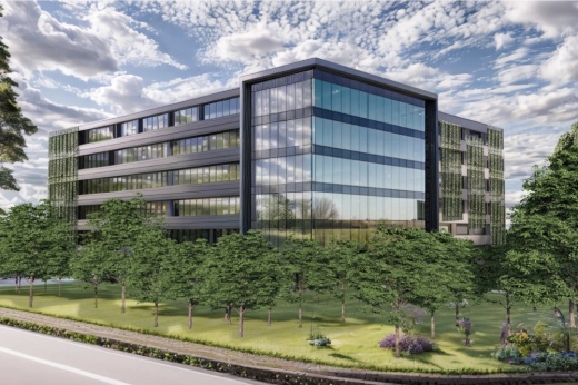a rendering of an office building