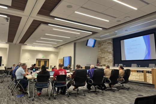 Hays CISD trustees and admin