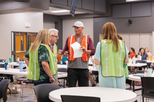 Dripping Springs ISD officials hosted Hays CISD and Wimberley ISD for reunification training from by The “I Love U Guys” Foundation. (Courtesy Dripping Springs ISD)
