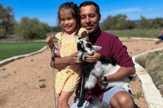 goat and dad