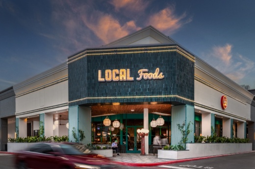 the exterior of a local foods building