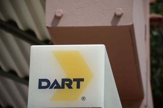 DART logo on a sign.