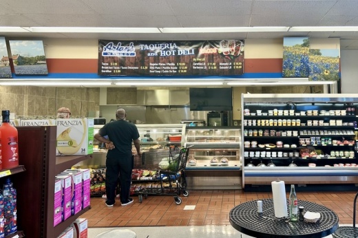 Image shows interior of Arlan's Market.