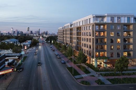 Rendering of new building on South Congress Avenue