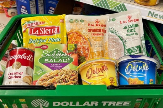 The brand offers a variety of multi-price point merchandise—including food, health and beauty supplies, arts and crafts, games and toys, and household items. (Courtesy Dollar Tree via Facebook)