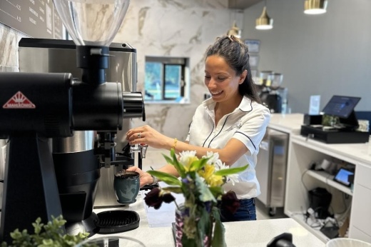 Vogs Coffeehouse founder and master barista Sevil Sahin is working to bring Istanbul flavors and hospitality to Cinco Ranch. (Courtesy of Vogs Coffeehouse)