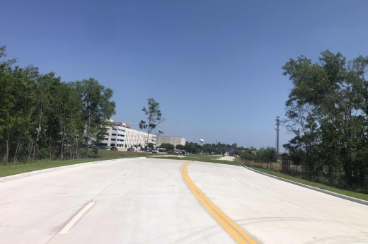 David Memorial Drive is complete to the Conroe city limits and Houston Methodist The Woodlands Hospital property line. (Courtesy city of Shenandoah and Montgomery County)