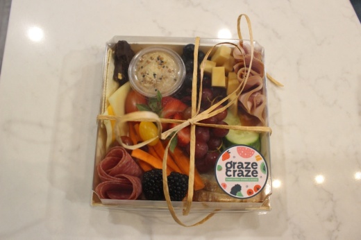 A charcuterie board from graze craze.