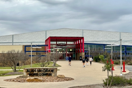 Exterior of entrance to Round Rock Sports Center