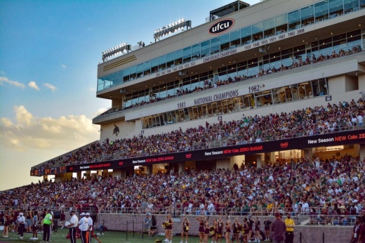 UFCU Stadium, formerly known as Bobcat Stadium, is located at 1100 Aquarena Springs Drive, in San Marcos. (Courtesy Texas State Athletics)