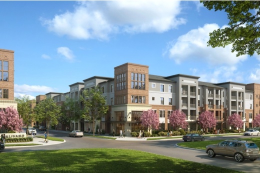 Livano Prosper will bring apartment units to downtown this summer. It is one of many projects with multifamily units coming to the Prosper and Celina area. (Rendering courtesy Livano Prosper)