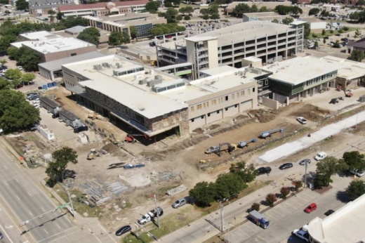 The project is slated to be completed late this year and both police and fire departments will relocate to the building Jan. 2025. (Courtesy City of Lewisville)