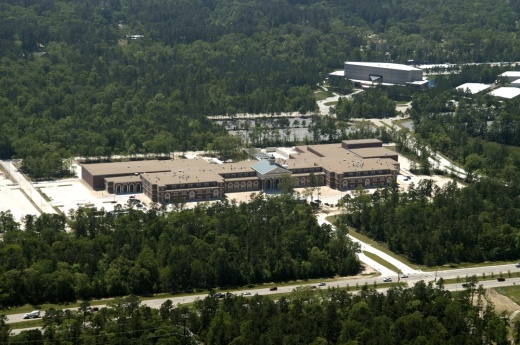 Aerial of a school building
