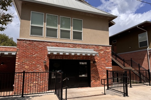 The brown exterior is shown.