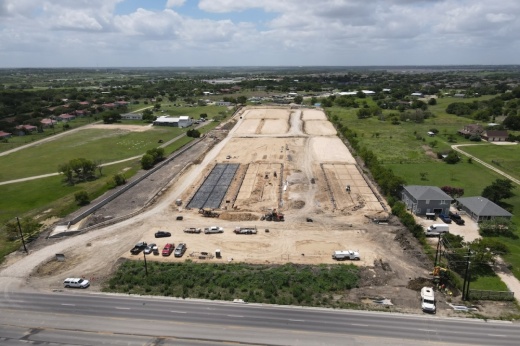 Aerial shot of Dacy Business Park