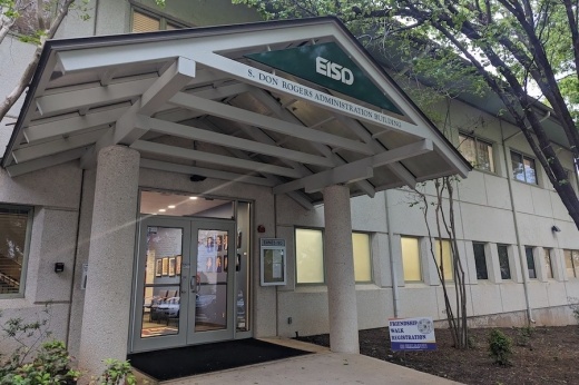 Exterior of Eanes ISD admin building