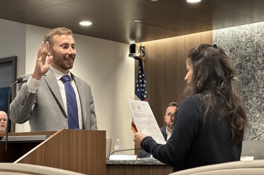 The city of Fulshear selected Zach Goodlander as its new city manager at an Aug. 20 meeting. (Aubrey Vogel/Community Impact)