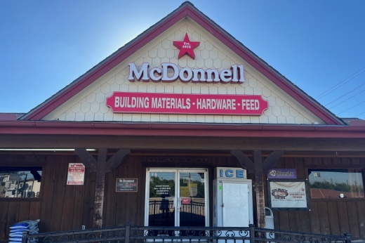 McDonnell Hardware & Feed signage