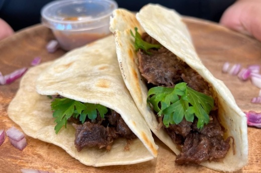 Barbacoa tacos ($10) are among menu options at Texana Cafe. (Courtesy Texana Cafe)
