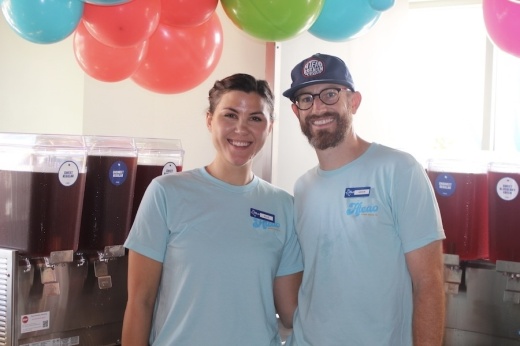 Picture of two people standing together.