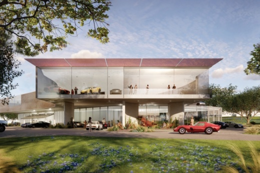 The site plans include a rendering of the auto repair place that was planned for the tract. (Courtesy city of Bee Cave)