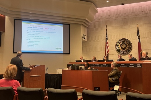 McKinney Chief Financial Officer Mark Holloway speaking