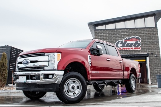 truck at car wash