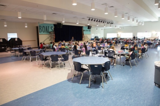 an elementary school cafeteria