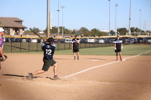 People playing softball.