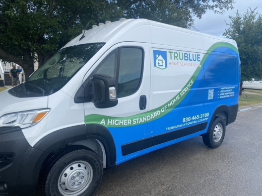 Image shows business van